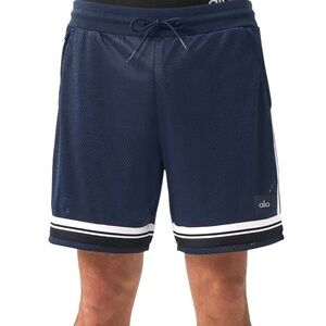 Alo Yoga 7” Mesh Basketball Short Navy